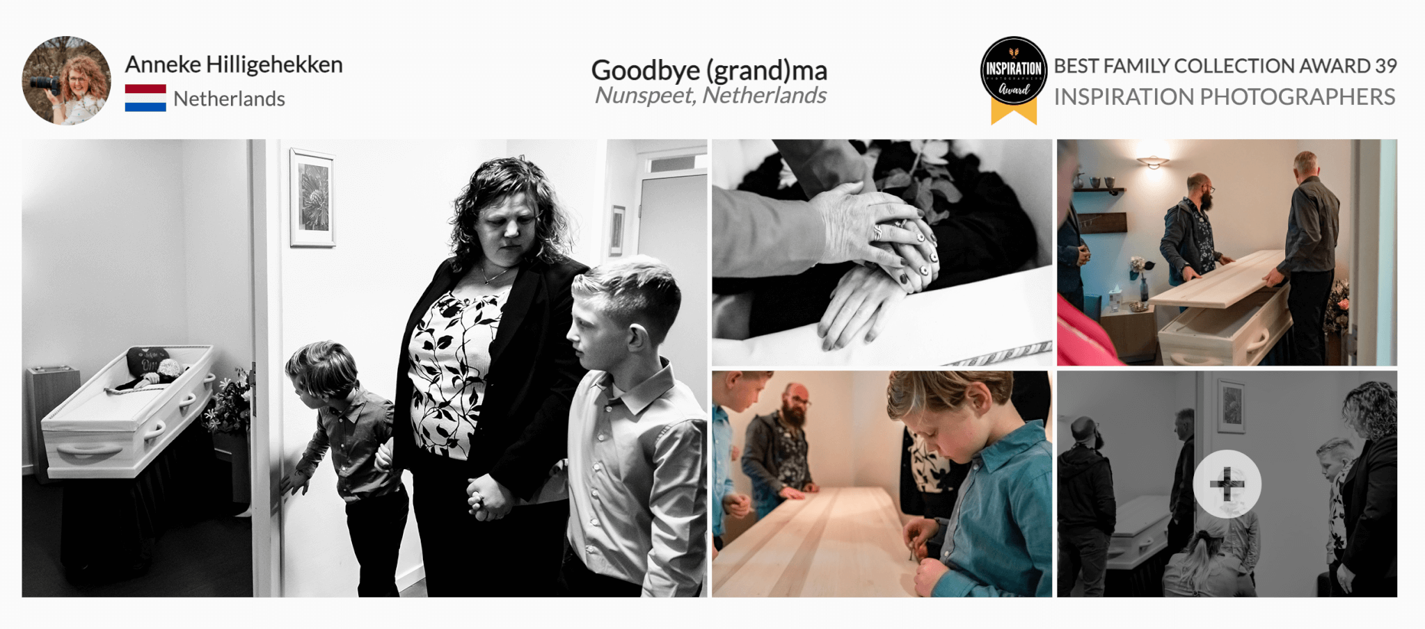 AHA Fotografie nunspeet award winnende uitvaartfotograaf inspiration award this is reportage award
